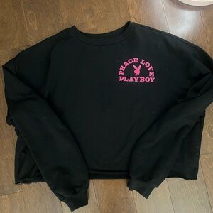 Playboy Cropped Sweater Top